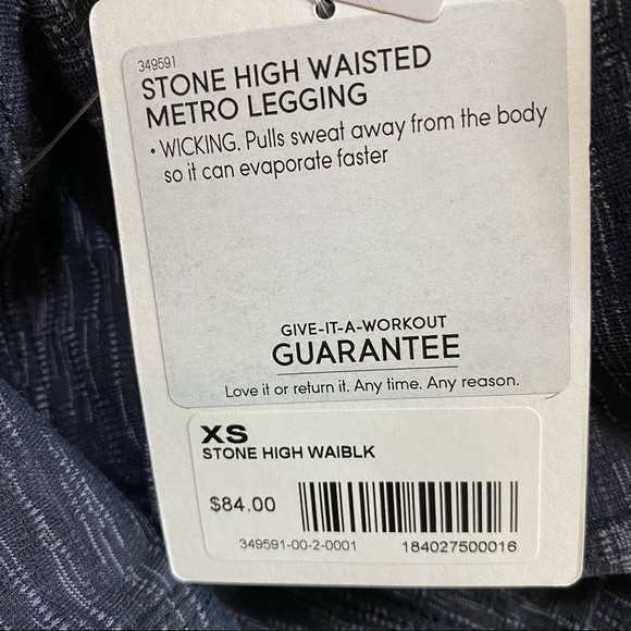 NWT Stone High Waisted Metro Legging Size XS - Picture 8 of 10